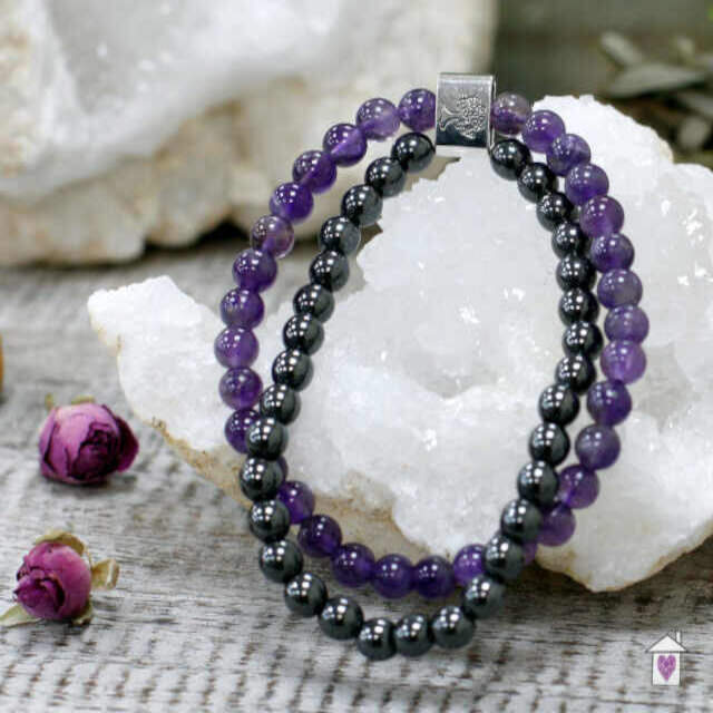 Magnetic Gemstone Bracelet - Amethyst - Image 2