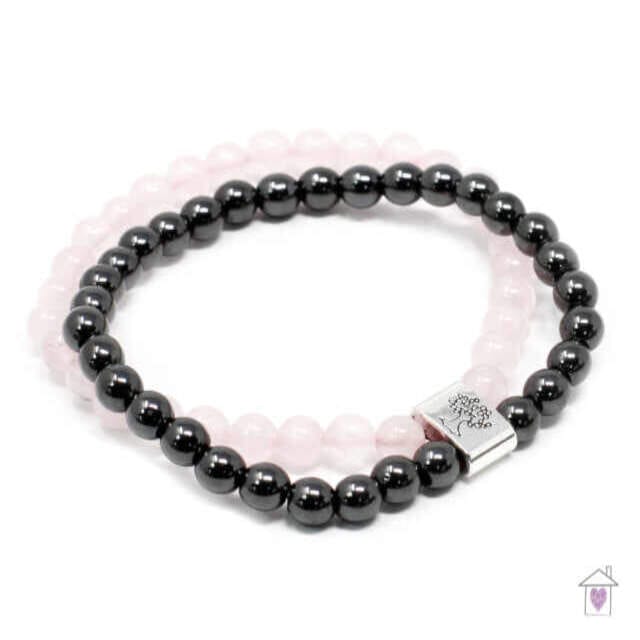 Magnetic Gemstone Bracelet - Rose Quartz