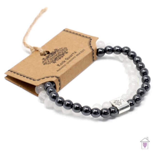 Magnetic Gemstone Bracelet - Rock Quartz - Image 5