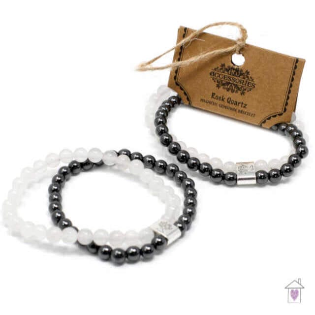 Magnetic Gemstone Bracelet - Rock Quartz - Image 6