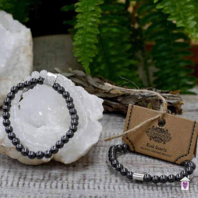 Magnetic Gemstone Bracelet - Rock Quartz - Image 4