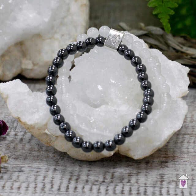 Magnetic Gemstone Bracelet - Rock Quartz - Image 2