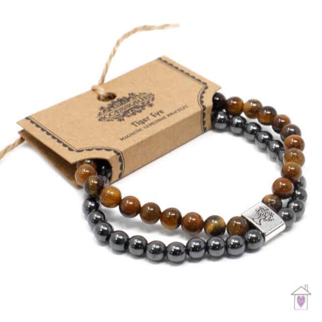 Magnetic Gemstone Bracelet - Tiger Eye - Image 5