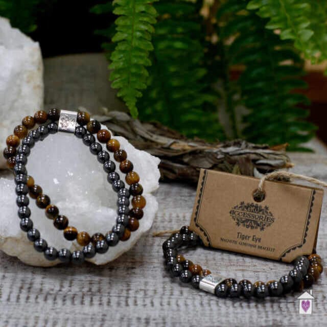 Magnetic Gemstone Bracelet - Tiger Eye - Image 4