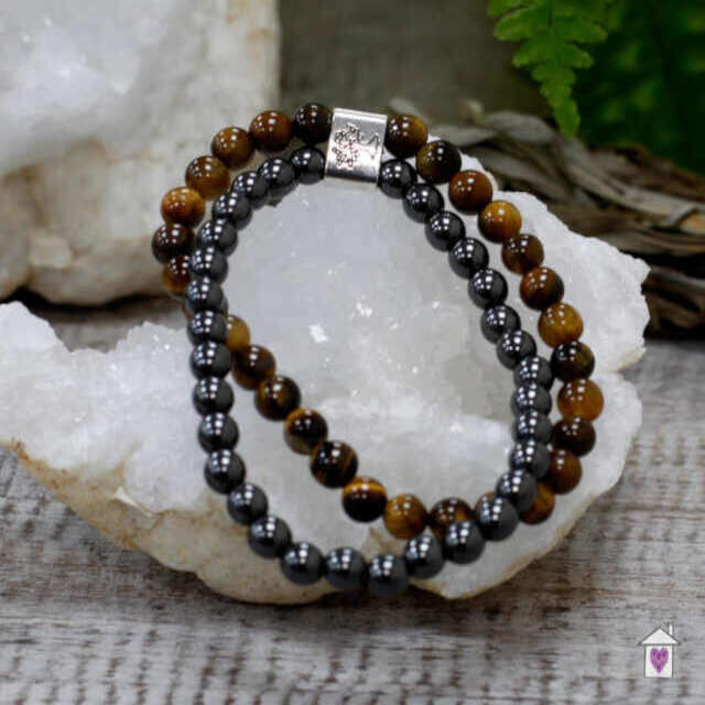 Magnetic Gemstone Bracelet - Tiger Eye - Image 2