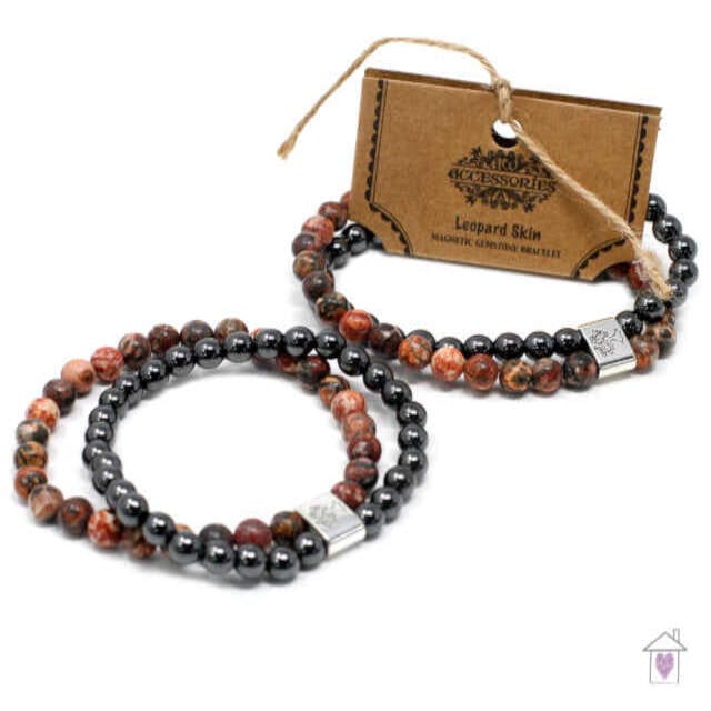 Magnetic Gemstone Bracelet - Leopard Skin - Image 5