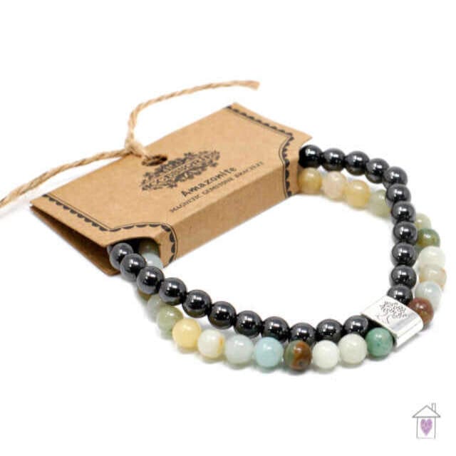 Magnetic Gemstone Bracelet - Amazonite - Image 4