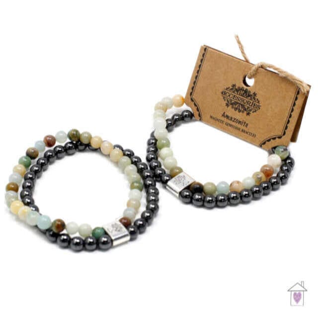 Magnetic Gemstone Bracelet - Amazonite - Image 5