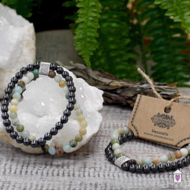 Magnetic Gemstone Bracelet - Amazonite - Image 3
