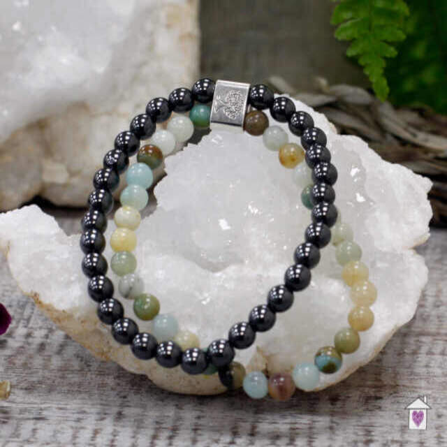 Magnetic Gemstone Bracelet - Amazonite - Image 2