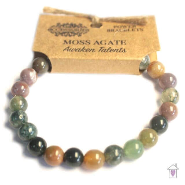 Power Bracelet - Moss Agate