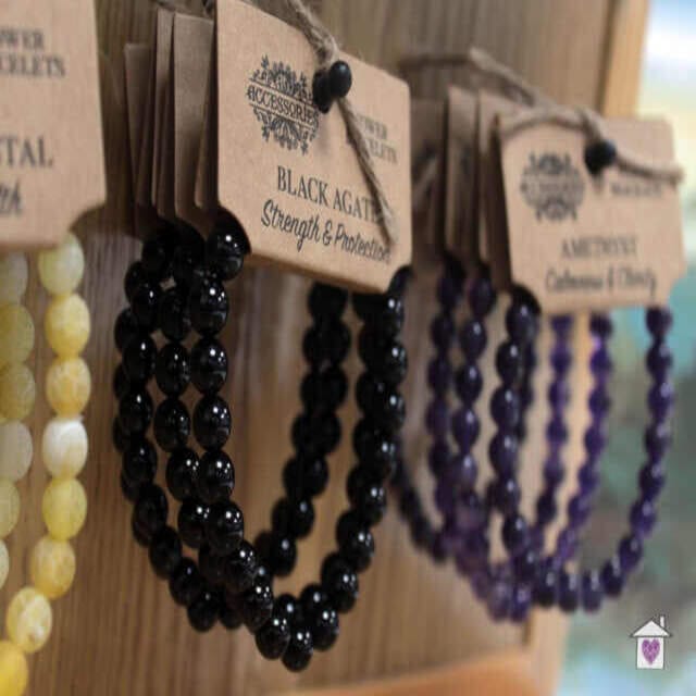 Power Bracelet - Black Agate - Image 3