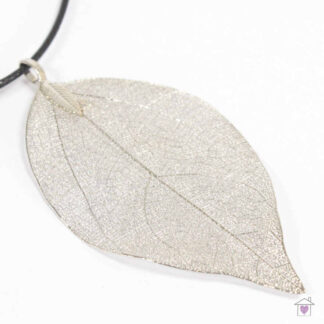 Necklace - Bravery Leaf - Silver