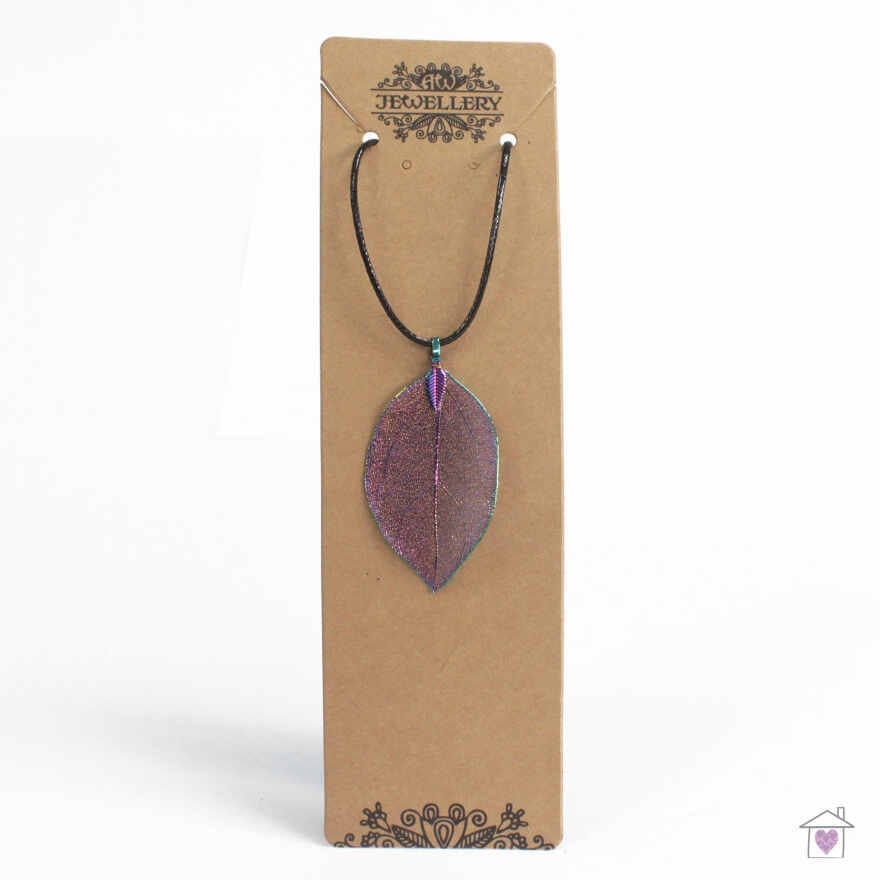 Necklace - Bravery Leaf - Multicoloured - Image 2