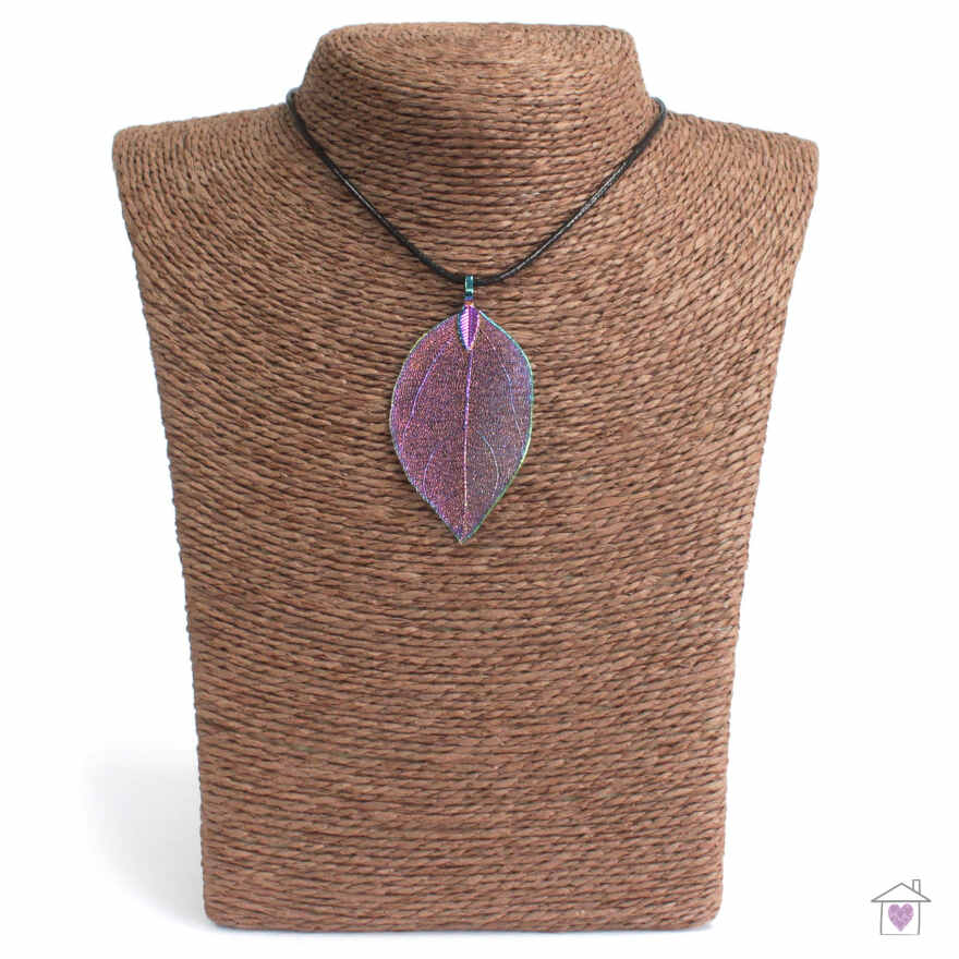 Necklace - Bravery Leaf - Multicoloured - Image 3