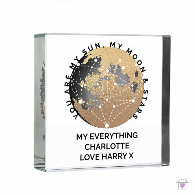Personalised You Are My Sun My Moon Large Crystal Token - Image 2