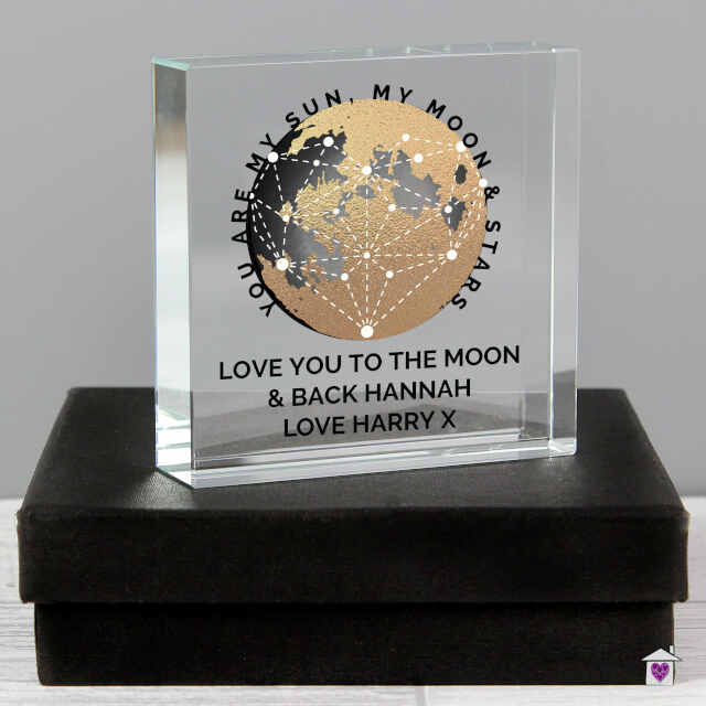 Personalised You Are My Sun My Moon Large Crystal Token - Image 3