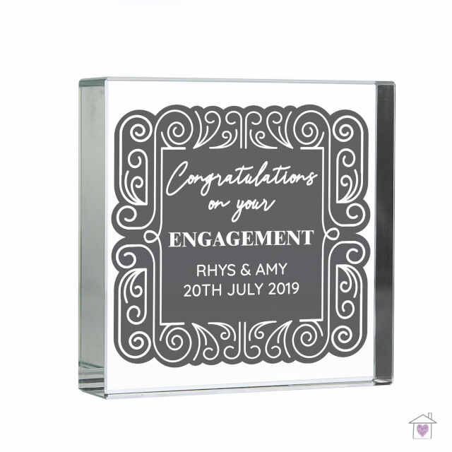 Personalised Congratulations Large Crystal Token - Image 2