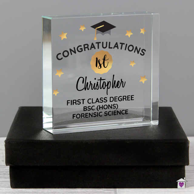 Personalised Congratulations Graduation Large Crystal Token - Image 4
