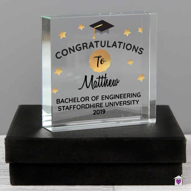 Personalised Congratulations Graduation Large Crystal Token - Image 5