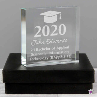 Personalised Graduation Large Crystal Token