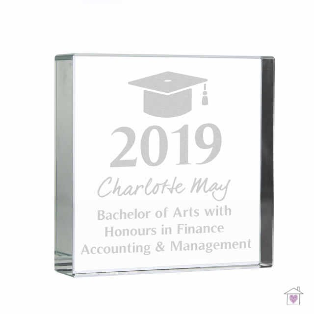 Personalised Graduation Large Crystal Token - Image 2