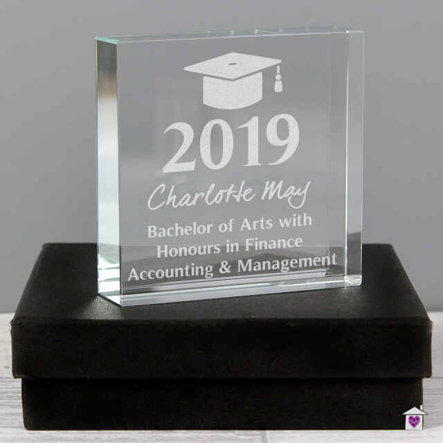 Personalised Graduation Large Crystal Token - Image 3