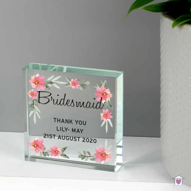 Personalised Floral Sentimental Large Crystal Token - Image 7