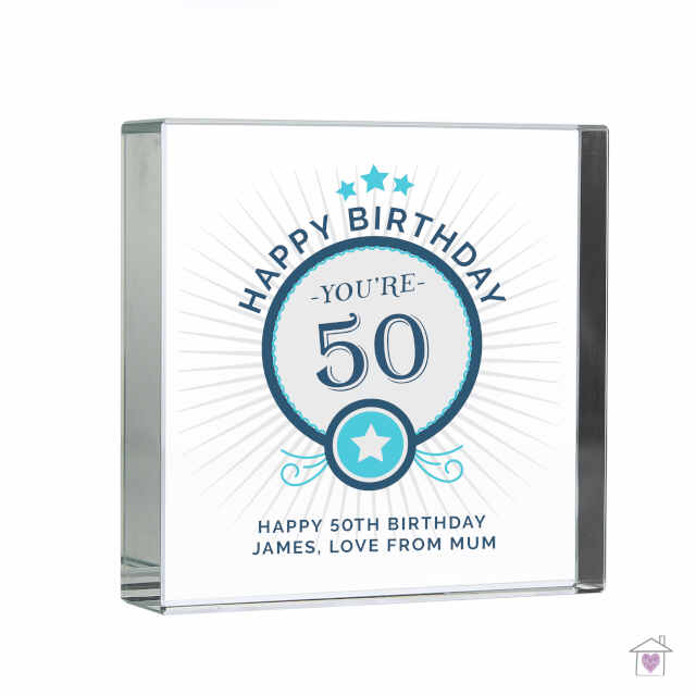 Personalised Birthday Large Crystal Token - Image 2