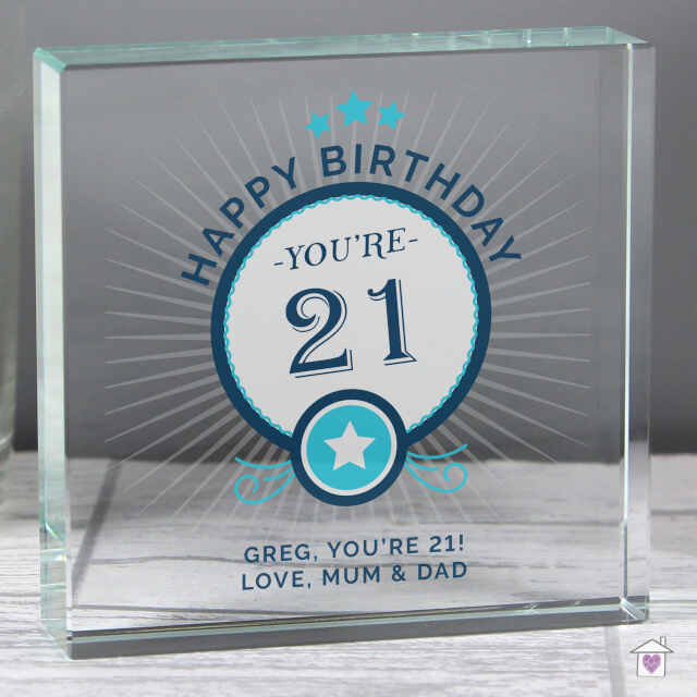 Personalised Birthday Large Crystal Token - Image 4