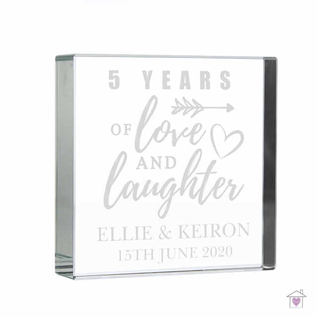 Personalised Anniversary Large Crystal Token - Image 2