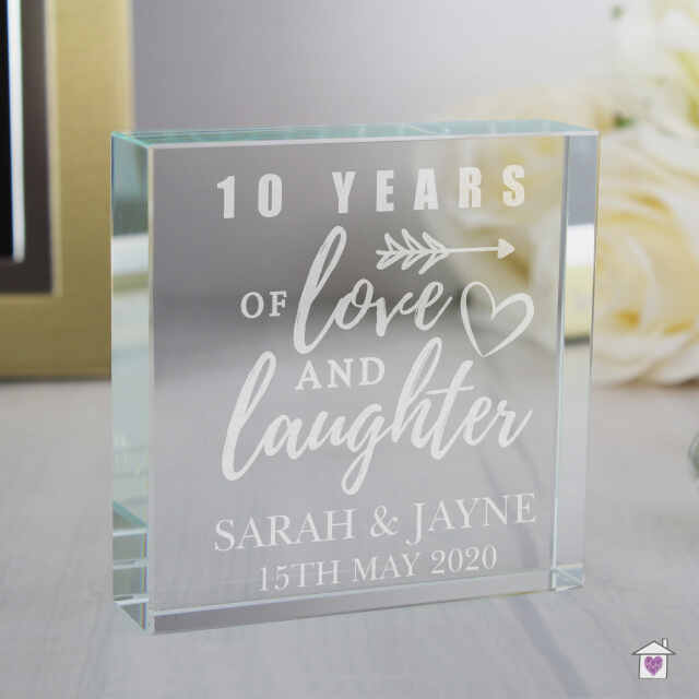 Personalised Anniversary Large Crystal Token - Image 3