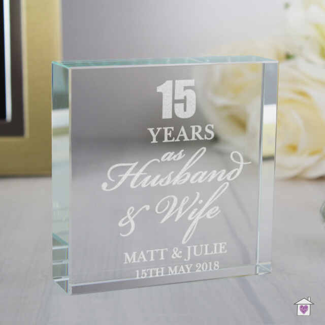 Personalised Anniversary Large Crystal Token