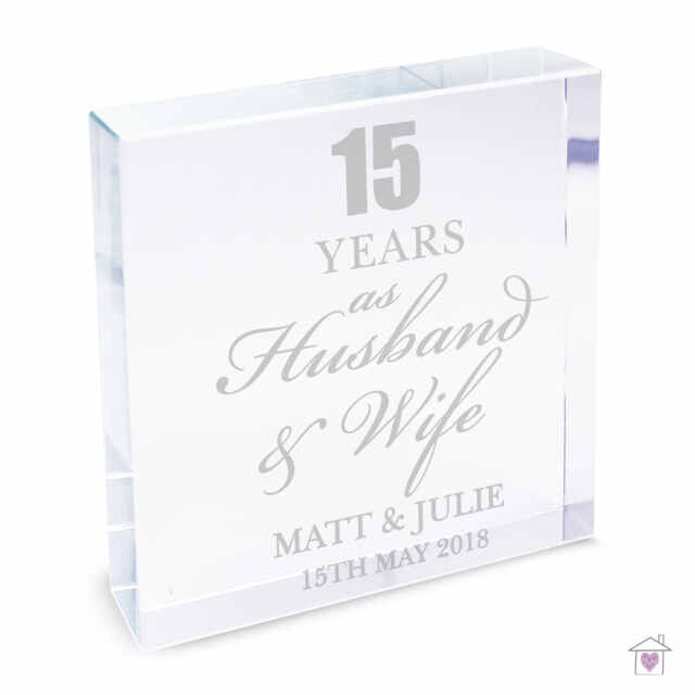 Personalised Anniversary Large Crystal Token - Image 2