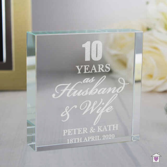 Personalised Anniversary Large Crystal Token - Image 3