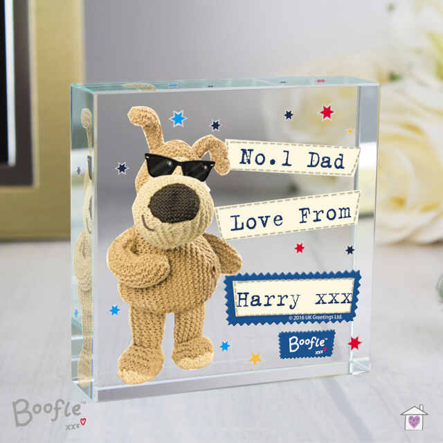 Personalised Boofle Stars Large Crystal Token - Image 3