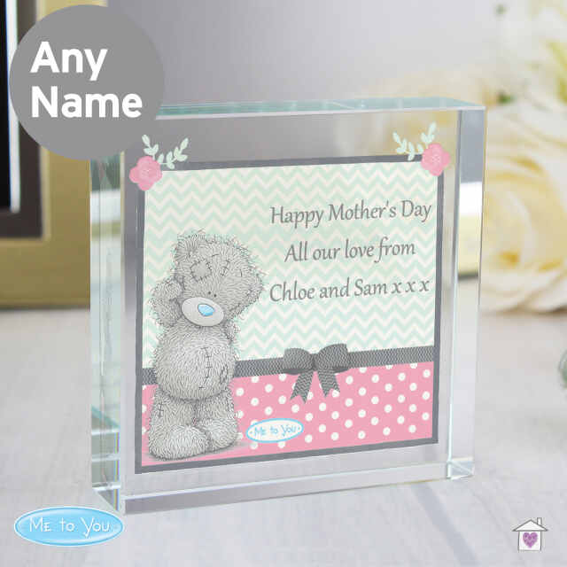 Personalised Me To You Pastel Polka Dot for Her Large Crystal Token - Image 3