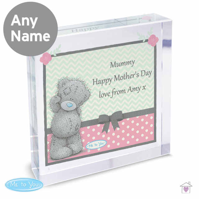 Personalised Me To You Pastel Polka Dot for Her Large Crystal Token - Image 4