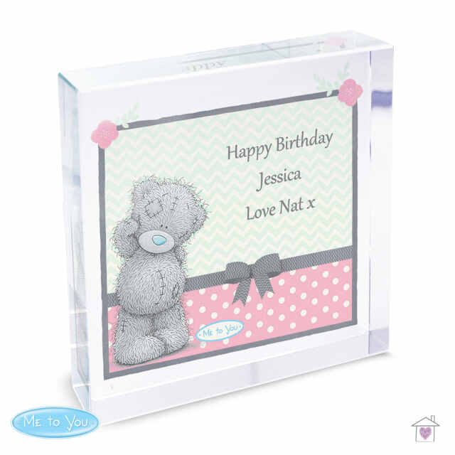 Personalised Me To You Pastel Polka Dot for Her Large Crystal Token - Image 7
