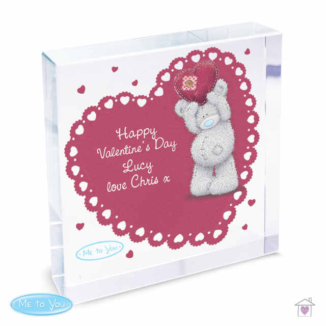 Personalised Me To You Heart Large Crystal Token - Image 3