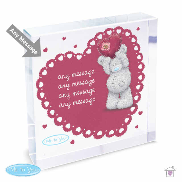 Personalised Me To You Heart Large Crystal Token - Image 4