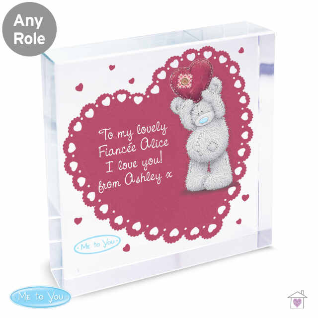 Personalised Me To You Heart Large Crystal Token - Image 5