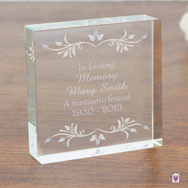 Personalised Sentiments Large Crystal Token - Image 5