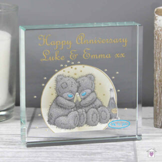 Personalised Me To You Gold Stars Large Crystal Token