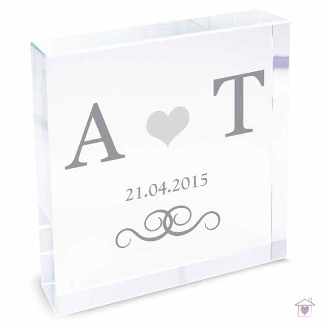 Personalised Silver Monogram Large Crystal Token - Image 3