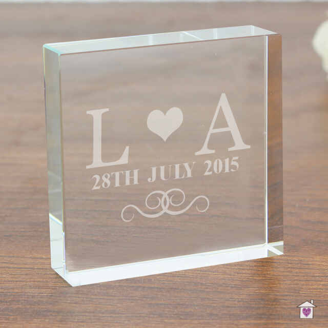 Personalised Monogram Large Crystal Token - Image 2