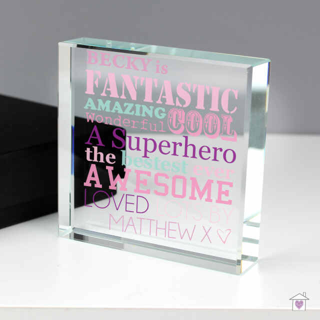 Personalised She Is...Large Crystal Token