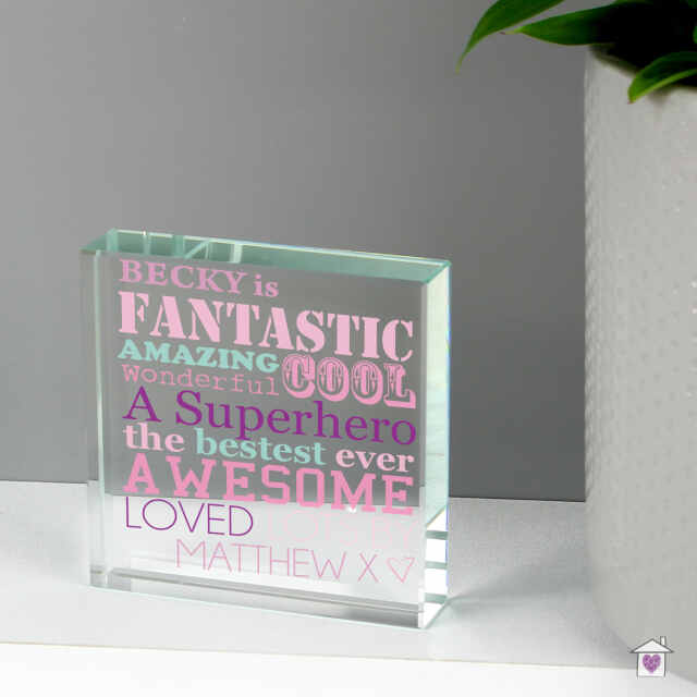 Personalised She Is...Large Crystal Token - Image 3