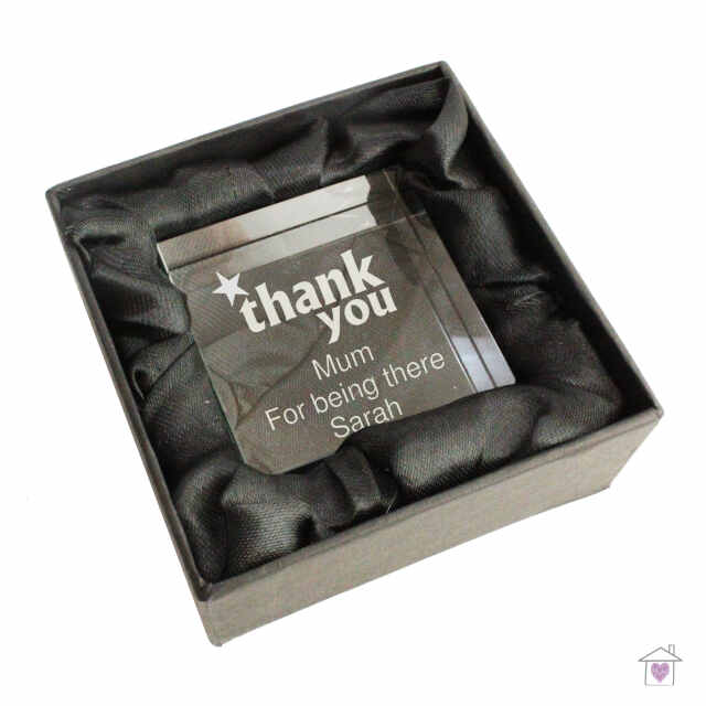 Personalised Thank you Large Crystal Token - Image 4