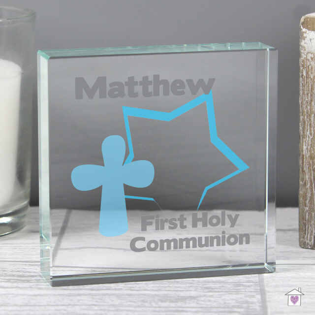 Personalised Star Cross Large Crystal Token